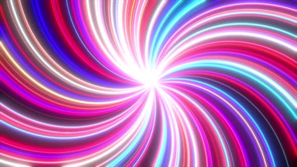 animated particle tunnel, Glowing Particle Circle Motion Background, Glowing Particle Trail On Black