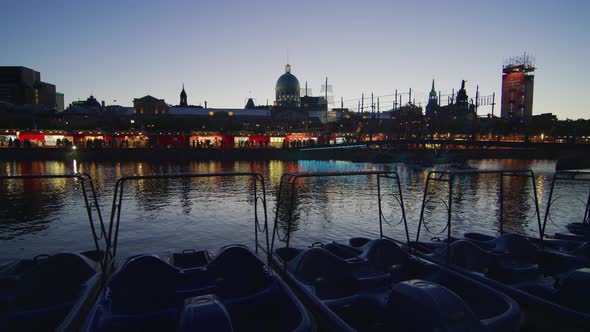 Bonsecours Basin at dusk