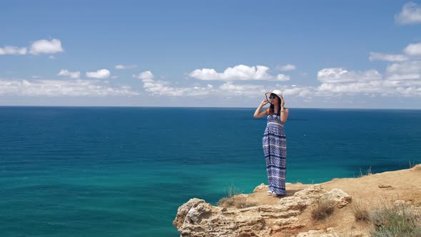 Woman Watching Seascape