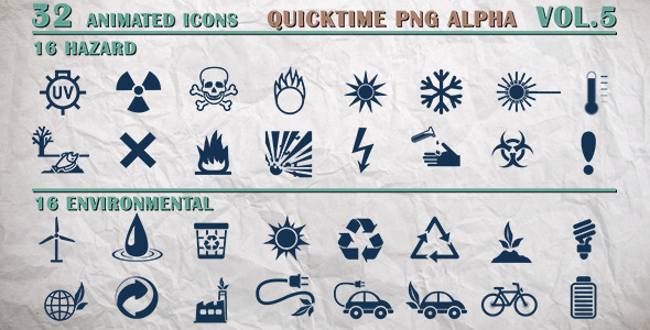 Info Icons - Hazard and Environmental