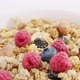 Milk Flowing Into the Bowl with Healthy Muesli - VideoHive Item for Sale