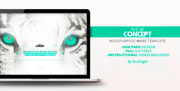 New Concept Multipurpose One Page Muse Theme