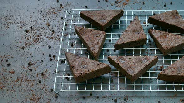 Sweet dessert chocolate brownie cake