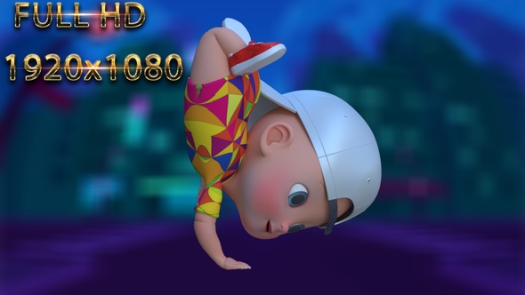Cartoon Baby Dance V30 - 60 Fps