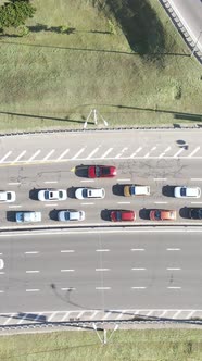 Cars on the Road Aerial View