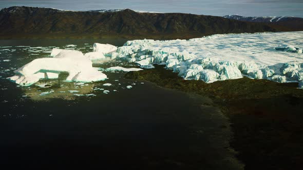 Beautiful Landscape on Glacier in Iceland