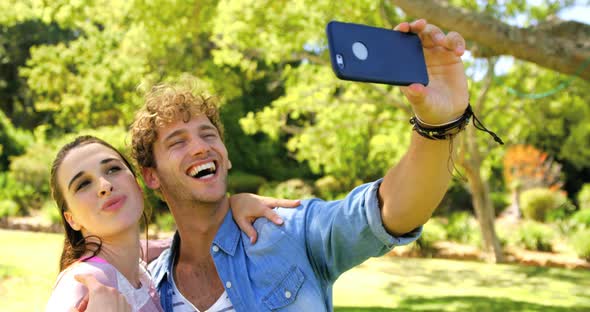 Two friends taking a selfie