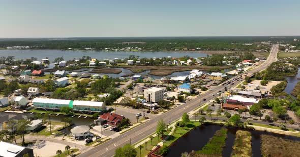 Aerial Video Gulf Shores Parkway Alabama