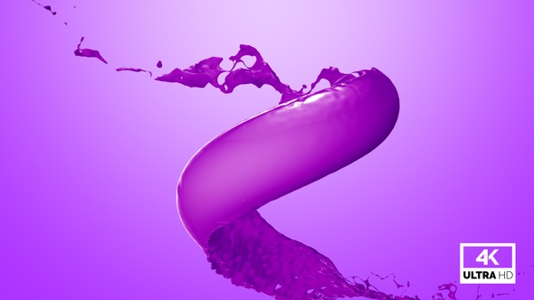 Vortex Splash Of Purple Paint V3