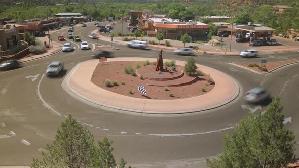 Traffic Roundabout Timelapse