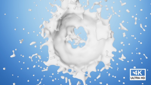 Circle Milk Splash 4K