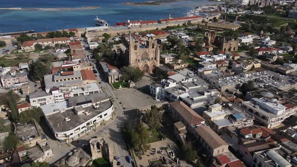 Aerial Famagusta City