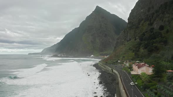 Drone Footage of the Valley with Winding Roads