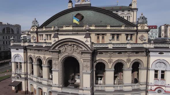 Ukraine: National Opera of Ukraine. Aerial View