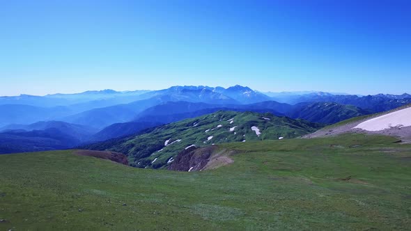 Aerial View Above Mountain Top 4