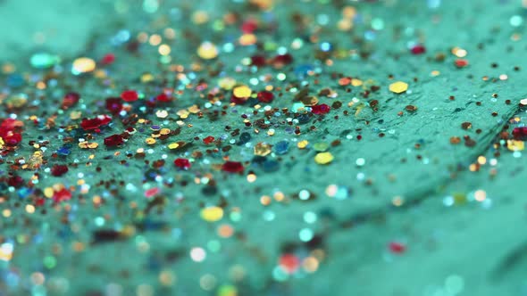 Glitter Water Sequin Texture Colorful Turquoise