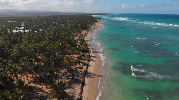 Punta Cana Dominican Republic Beach Aerial during the Daytime