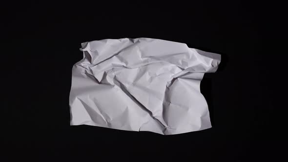 A lump of paper becomes A4 sheet