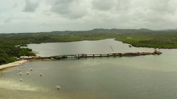 Bridge Under Construction on the Island of Siargao