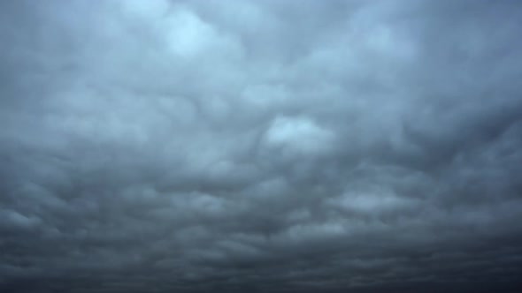 Ominous Storm Clouds Background Time Lapse