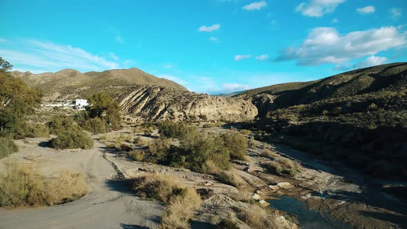 Aerial View Of A Spanish Desert