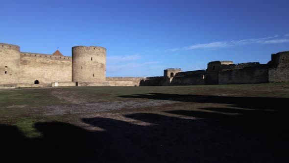 Aerial view of the Akkerman fortress in Belgorod-Dniester, Ukraine