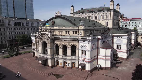 Ukraine: National Opera of Ukraine. Aerial View