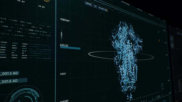 Medical Computer Program Scans Corona-virus Spiked Protein Molecule Structure