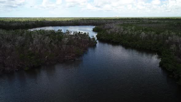 Sunken boats in Goodland Bay, Marco Island, Florida.