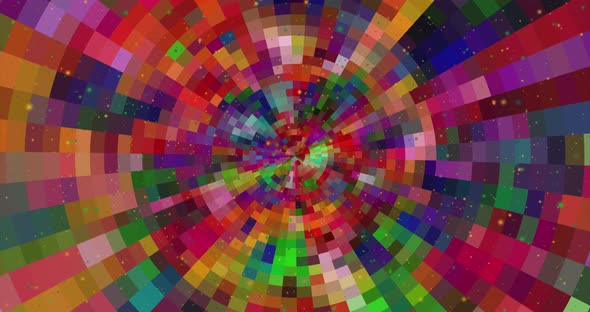 2Abstract multicolor geometric backgroun animation.