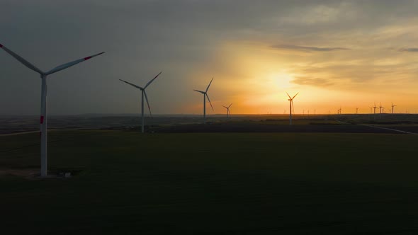 Turbine concept for green production at sunset