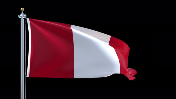 Peru Waving Flag