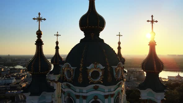 St. Andrew's Church in the Morning. Kyiv, Ukraine