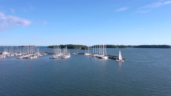 Landscape View of the Baltic Sea in the Gulf of Finland