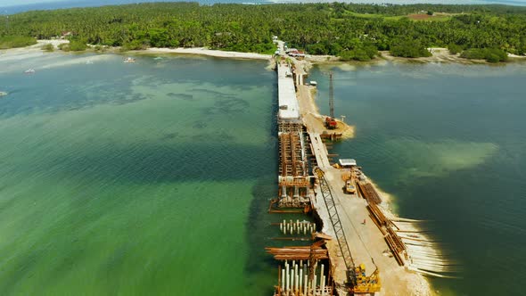 Bridge Under Construction on the Island of Siargao.