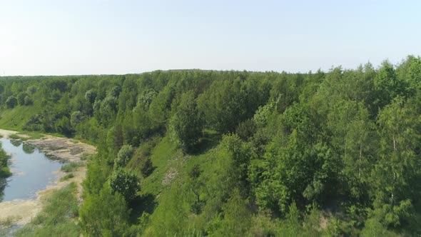 Garbage Dump Landfill Revealing Aerial Shot