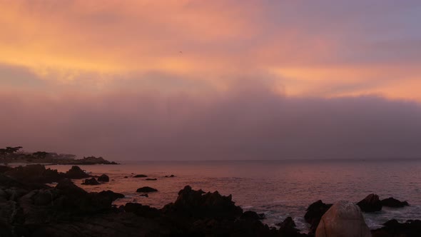 Rocky Ocean Sea Beach California Coast