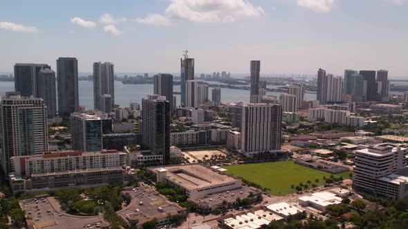 B Roll Edgewater Miami Aerial 4k