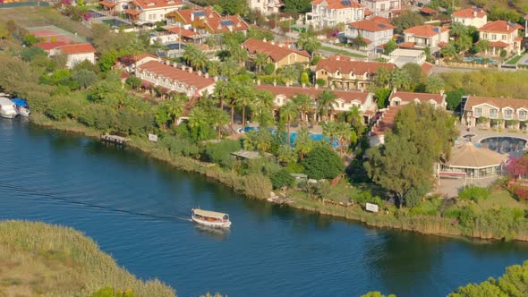 Dalyan Aerial View in Mugla Region Turkey