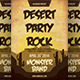 Desert Party Rock Flyer Template - GraphicRiver Item for Sale
