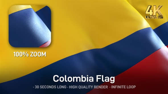 Colombia Flag - 4K