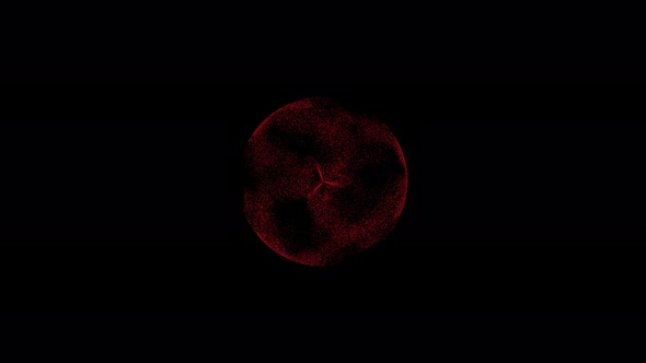 3D Red Sphere Animation alt
