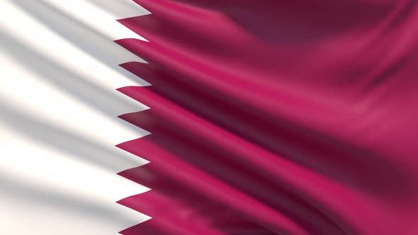 The Flag of Qatar