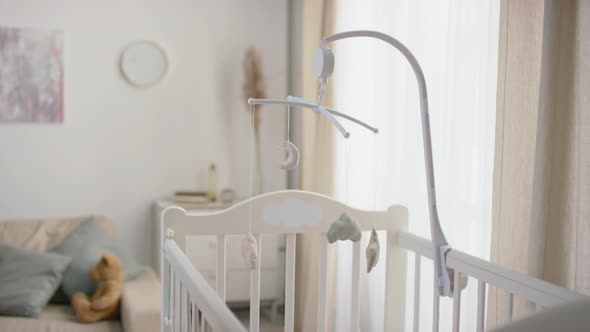 Baby Bed With Homemade Crib Toys