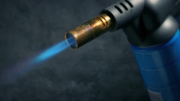 Blow Torch Being Used Closeup
