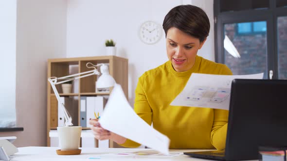 Creative Woman Working on User Interface at Office 40