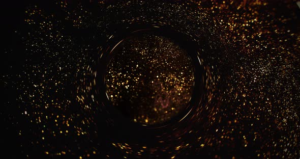 Glitter Abstract Wormhole Bokeh Light Circles