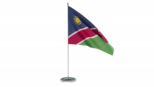 Namibia Small Flag Pole Loops With Alpha