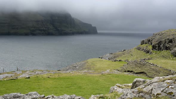 Typical landscape on the Faroe Islands