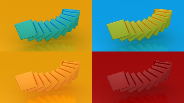 Animated Rhombuses Background